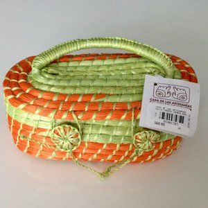 Hand-Woven Mini Case/Purse with Handle